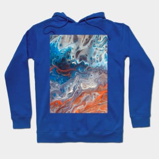 Fluid acrylic painting Hoodie